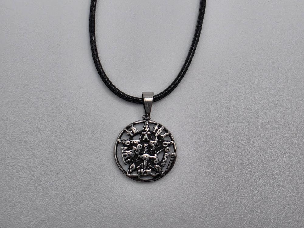 Colgante Tetragramaton 3D Acero Inoxidable 16mm