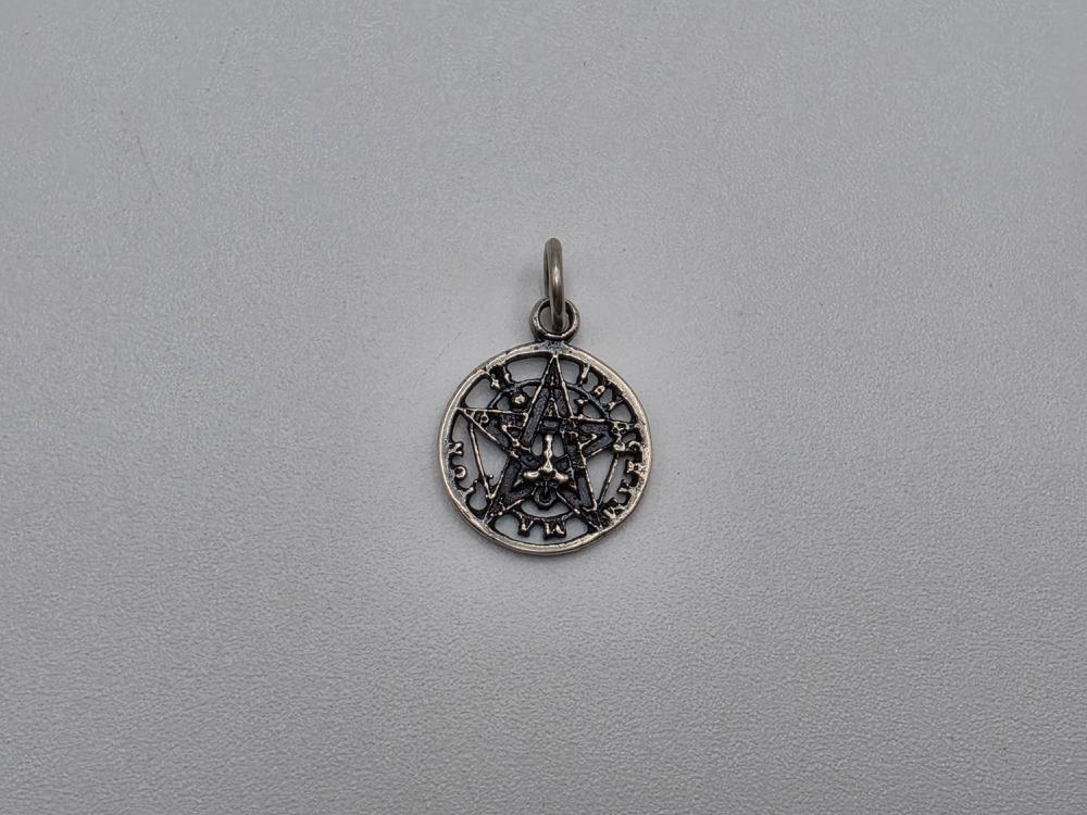 Colgante Tetragramaton Plata de Ley 13mm