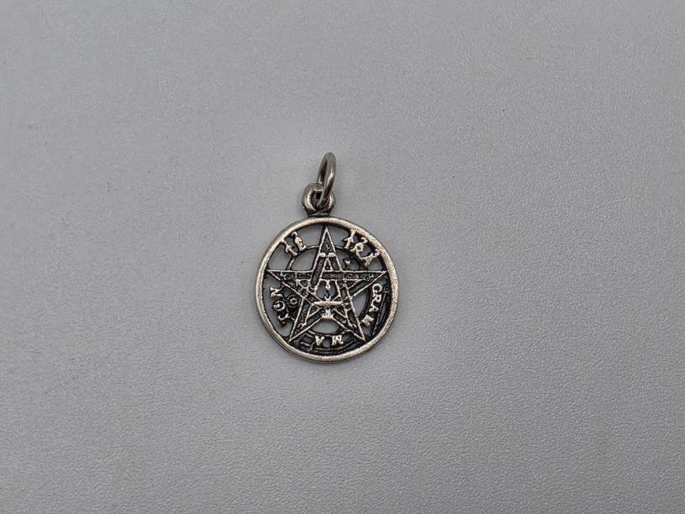 Colgante Tetragramaton Plata de Ley 15mm