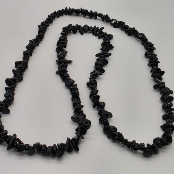 Collar Chips Turmalina Negra