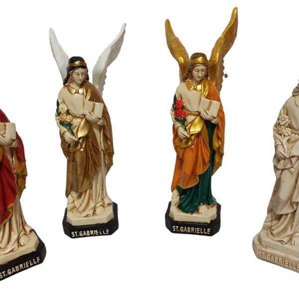 Figura Arcángel San Gabriel 28cm Resina