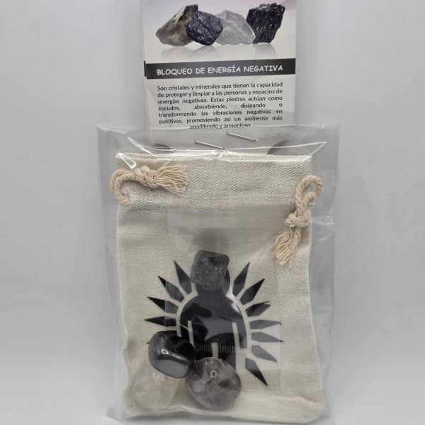 Juego de Piedras Bloqueo Energía Negativa y Bolsa