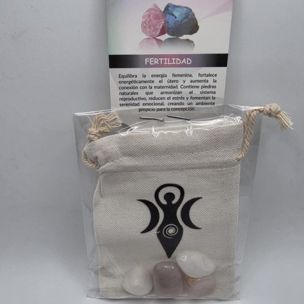 Juego de Piedras Fertilidad con Bolsa de Tela