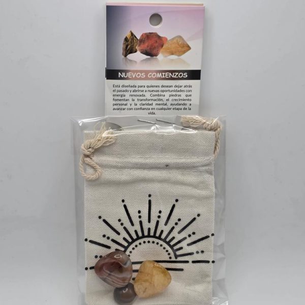 Juego de Piedras Nuevos Comienzos con Bolsa