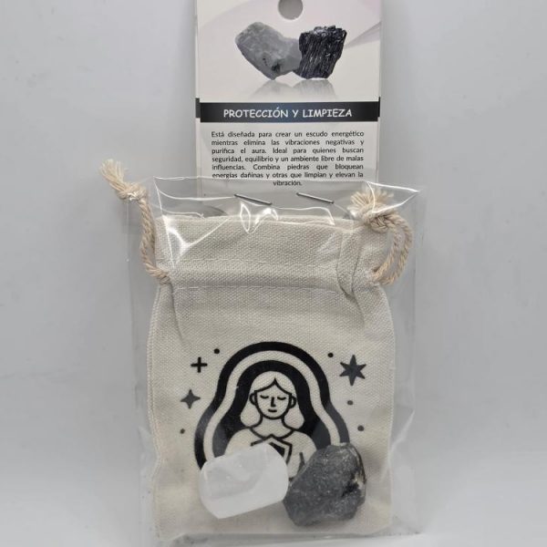Juego de Piedras Protección y Limpieza con Bolsa