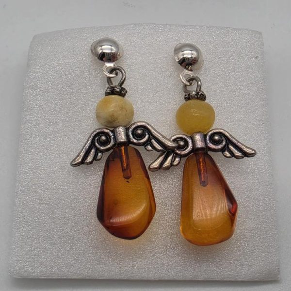 Pendientes Ámbar Forma de Ángel