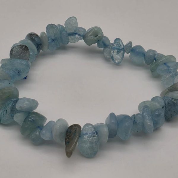 Pulsera Aguamarina Chip