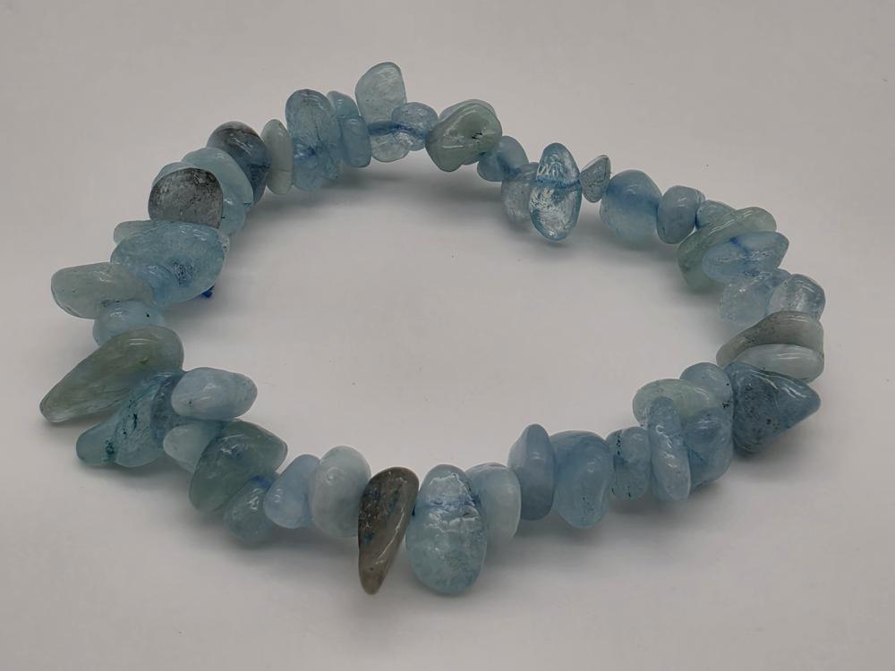 Pulsera Aguamarina Chip