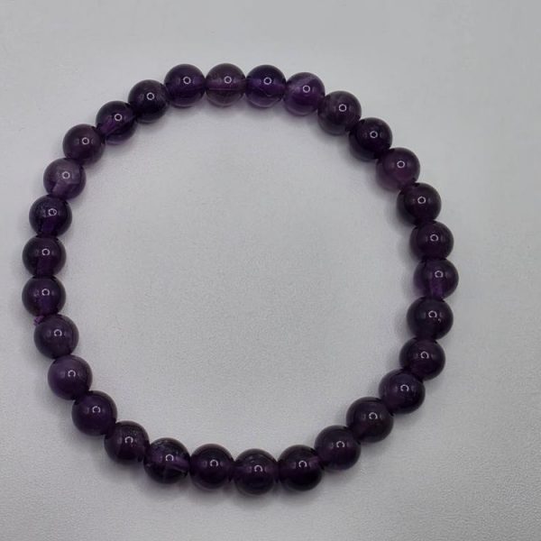 Pulsera Amatista Bola 6mm