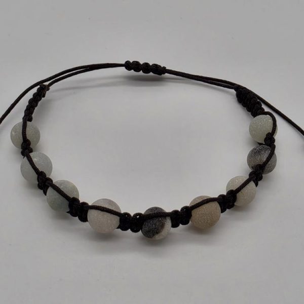 Pulsera Amazonita Bola 6mm Ajustable