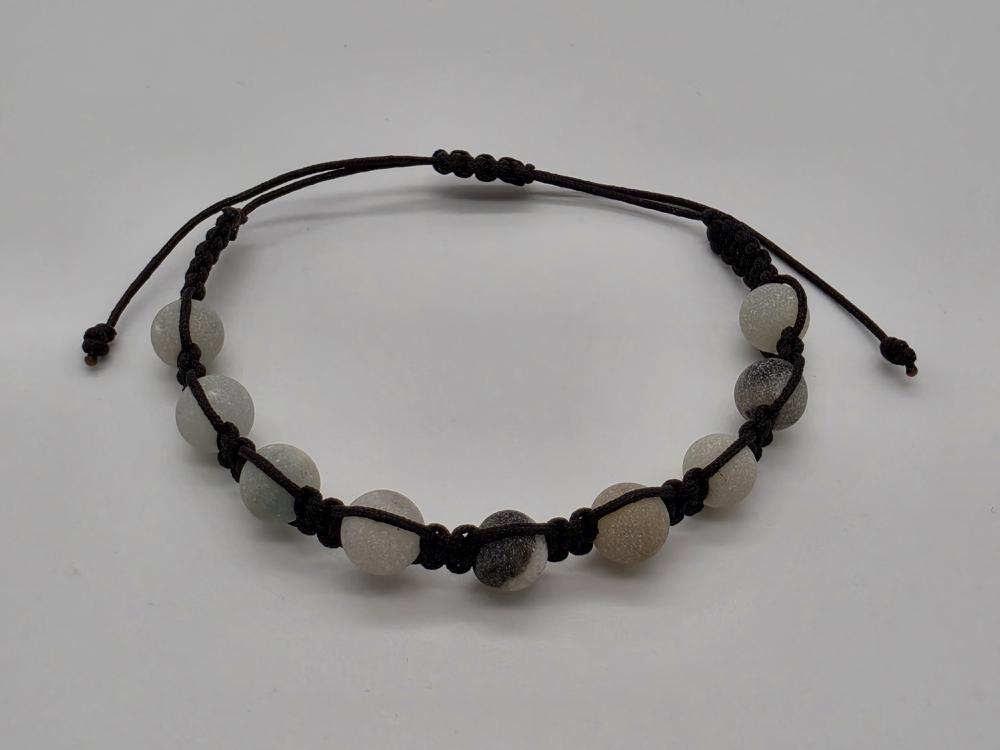Pulsera Amazonita Bola 6mm Ajustable