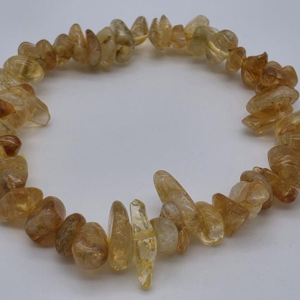 Pulsera Citrino Natural Chip