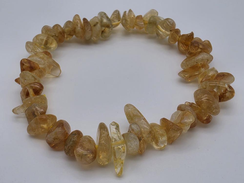 Pulsera Citrino Natural Chip