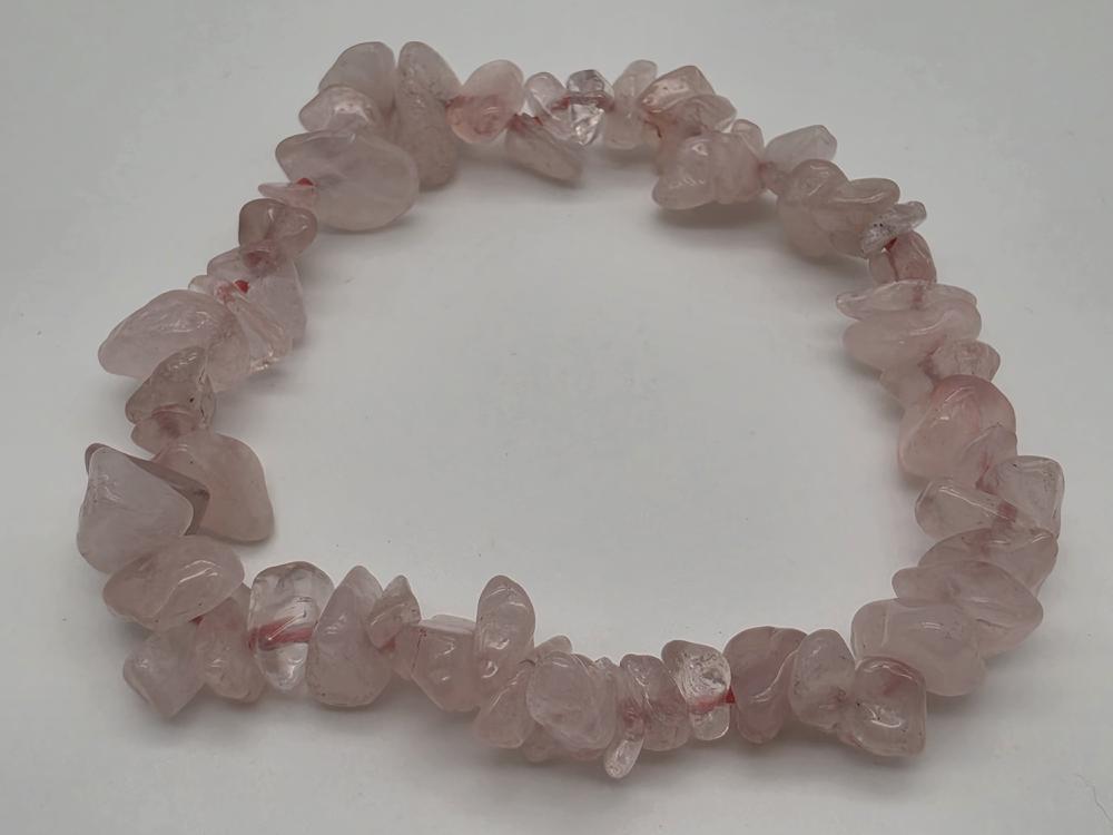 Pulsera Cuarzo Rosa Chip