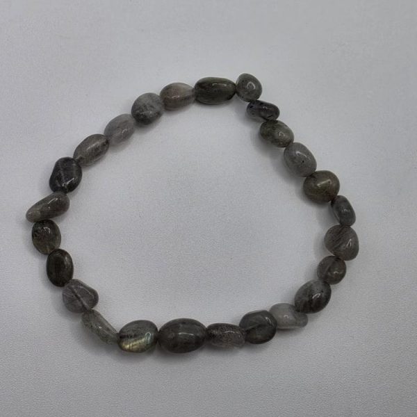Pulsera Labradorita Piedras Irregulares