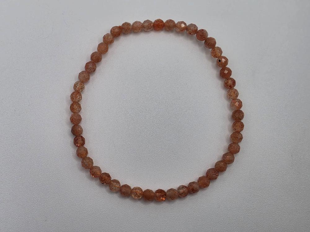 Pulsera Piedra Sol Facetada 4mm