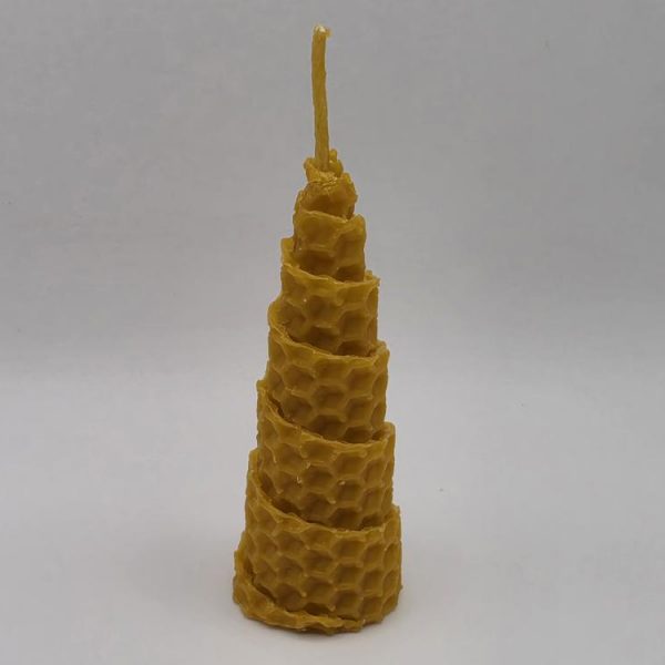 Vela Panal de Miel Pirámide 8x2cm