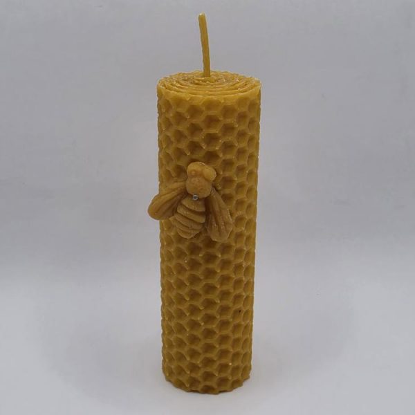 Vela Panal de Miel con Abeja 10x3cm