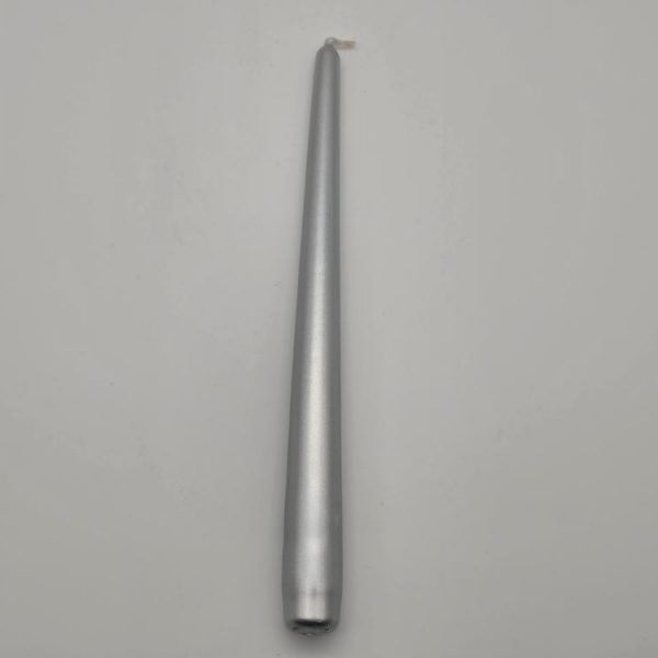 Vela Plateada 25cm