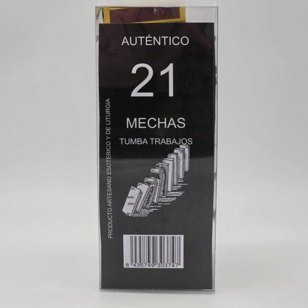 Velón 21 Mechas Negro Tumbatrabajos