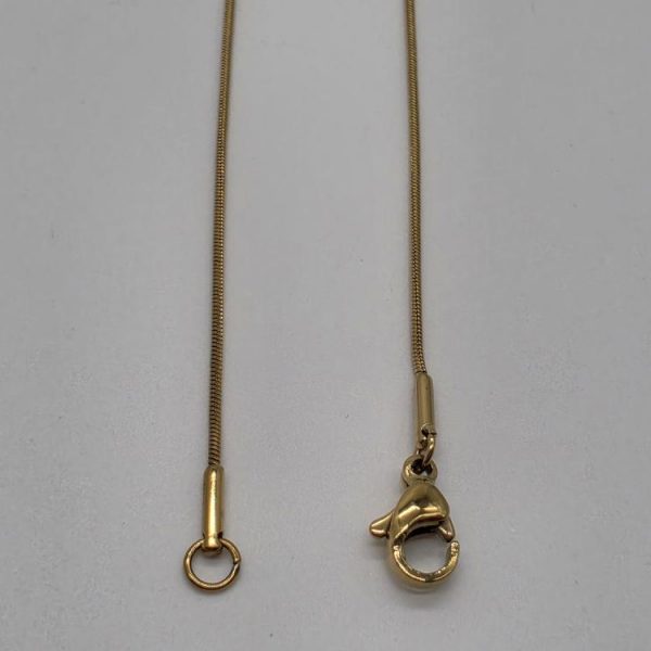 Cadena Cola Ratón 50cm Acero Inoxidable Dorado