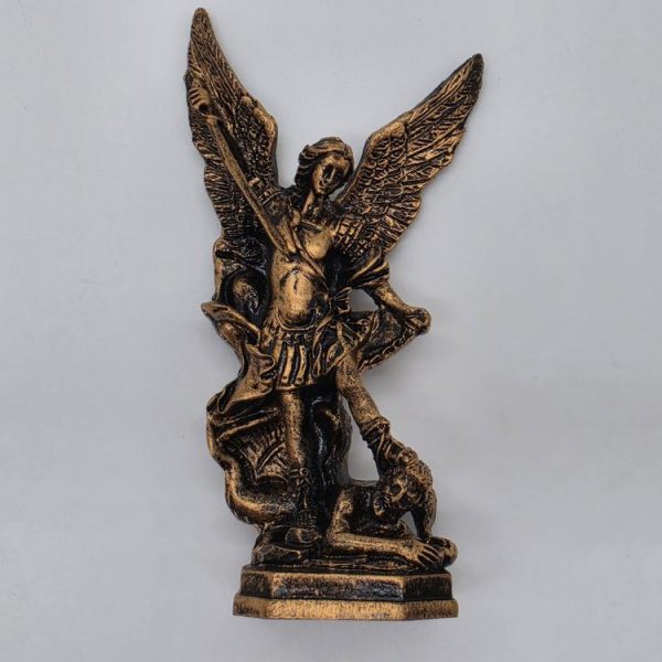 Figura Arcángel San Miguel Dorado 12 5 Cms Aprox