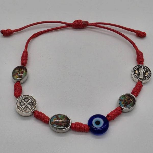 Pulsera 7 Nudos San Miguel San Benito y Ojo Turco