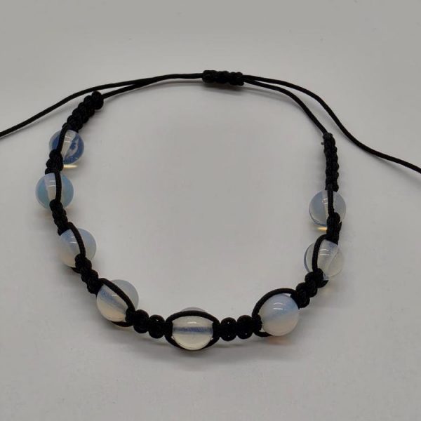 Pulsera Opalina Bola 6mm Ajustable