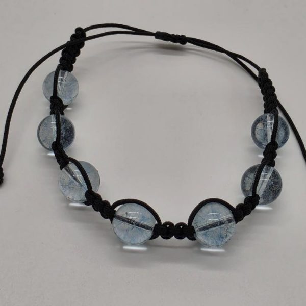 Pulsera Topacio Bola 8mm Ajustable