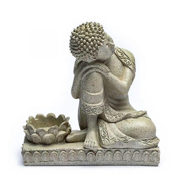 Buda con Portavela Gris