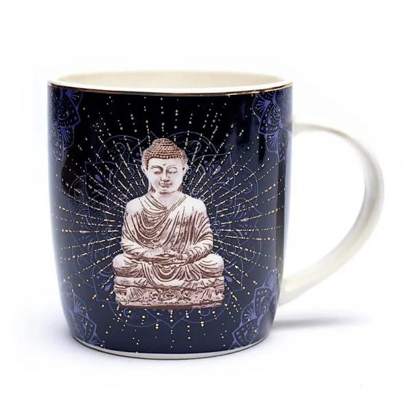 Taza de Té con Infusor Buda Azul 400ml